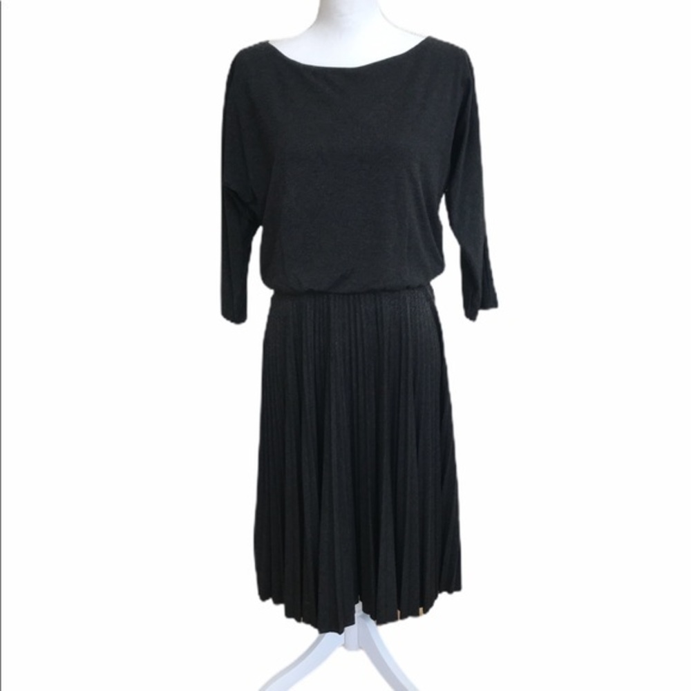 White House Black Market grey Heather pleated